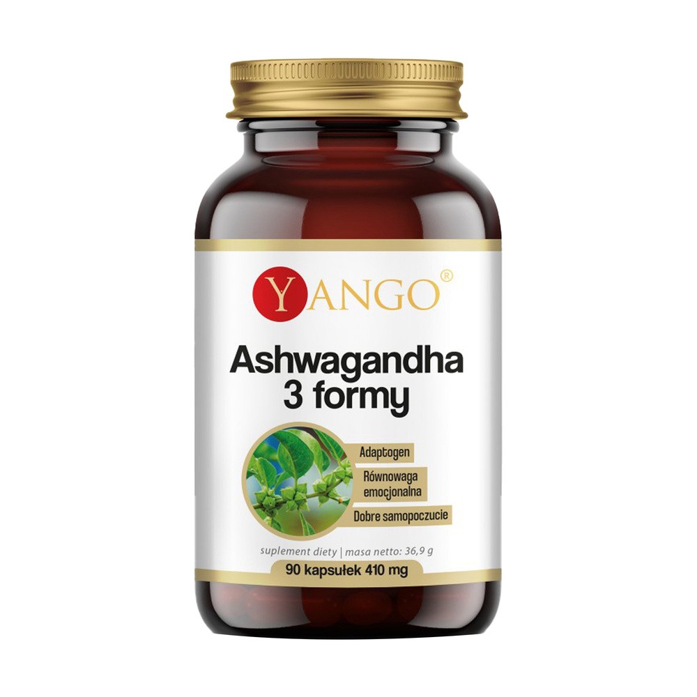 Yango Ashwagandha 3 formy Suplement diety 90 kaps.