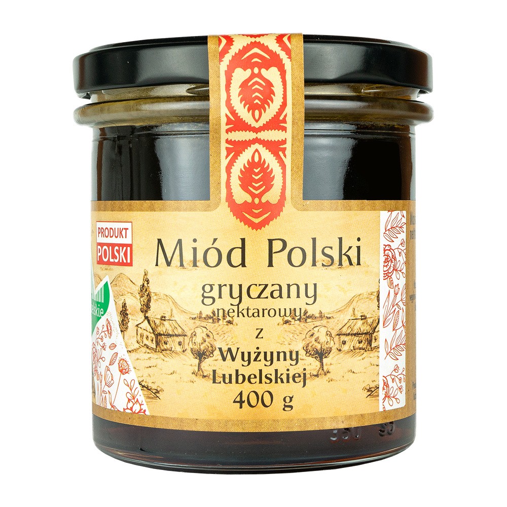 Pszczelarz Kozacki, miód gryczany z wyżyny lubelskiej, 400 g