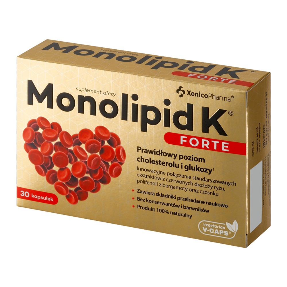Xenico Pharma Monolipid K Forte Suplement diety 30 kaps.