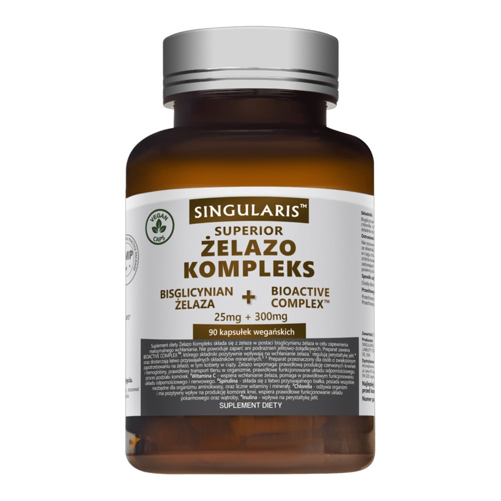 SINGULARIS Singularis Żelazo Kompleks x 90 kaps