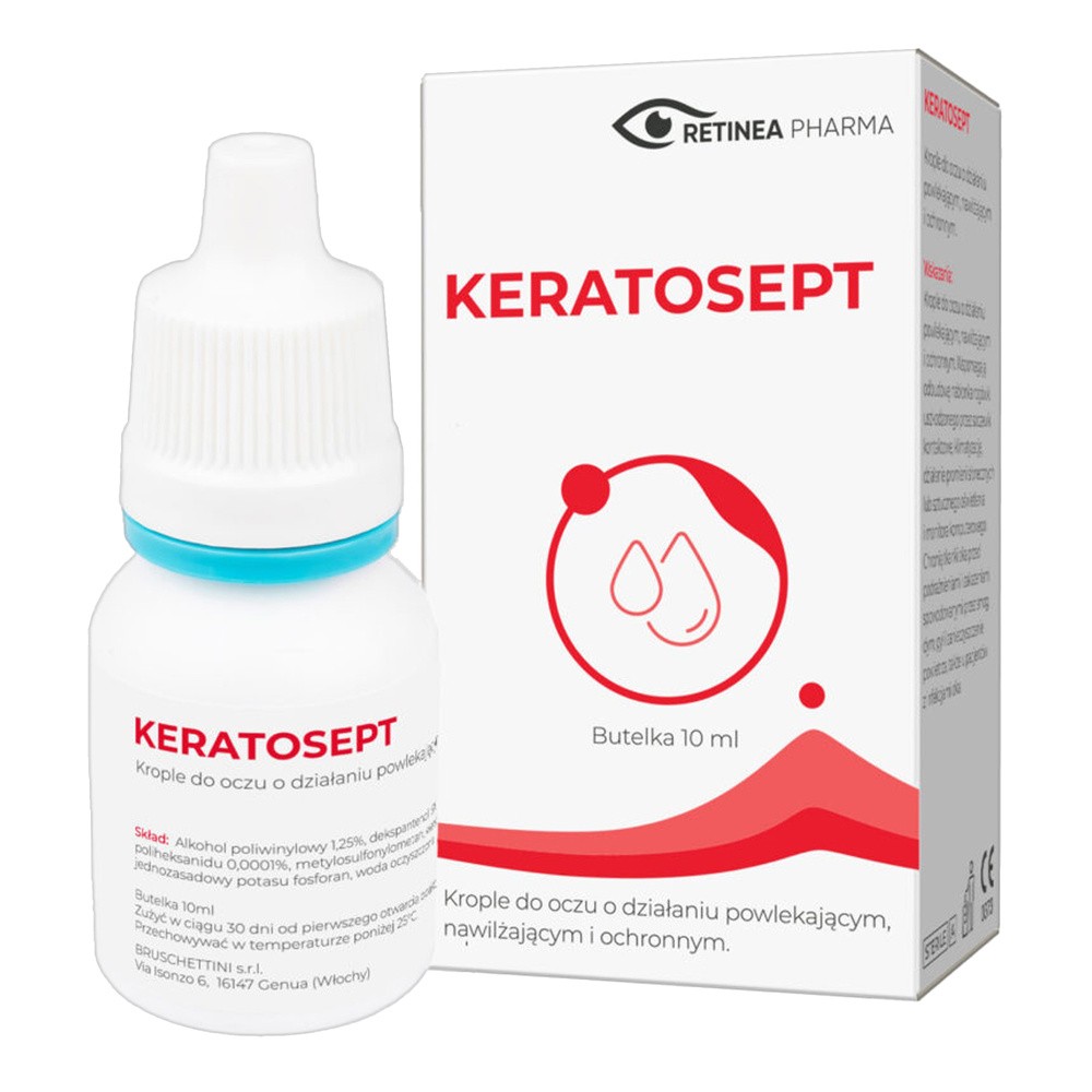 BRUSCHETTINI Keratosept krople do oczu 10 ml 9098269