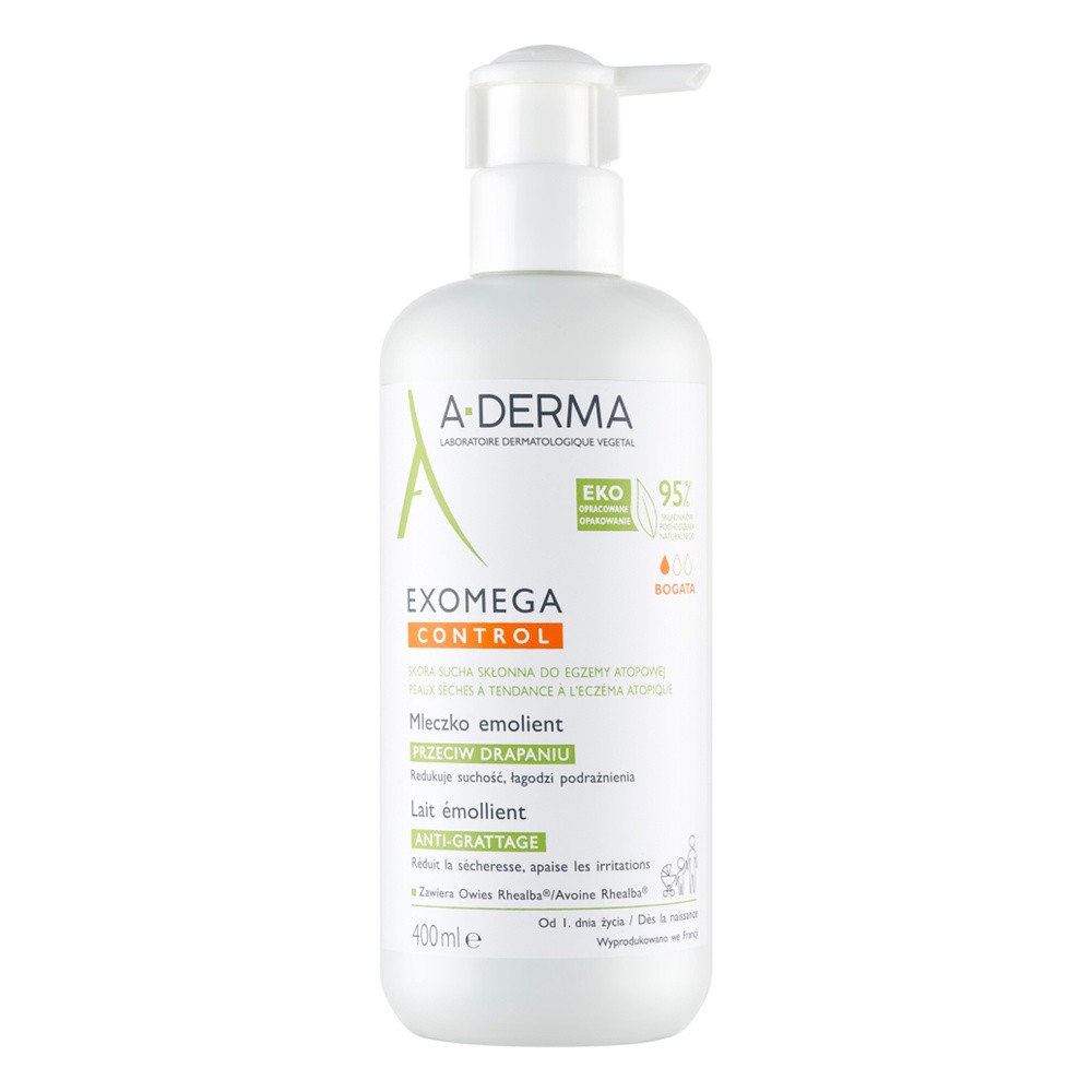 A-DERMA Exomega Control Mleczko, 400ml