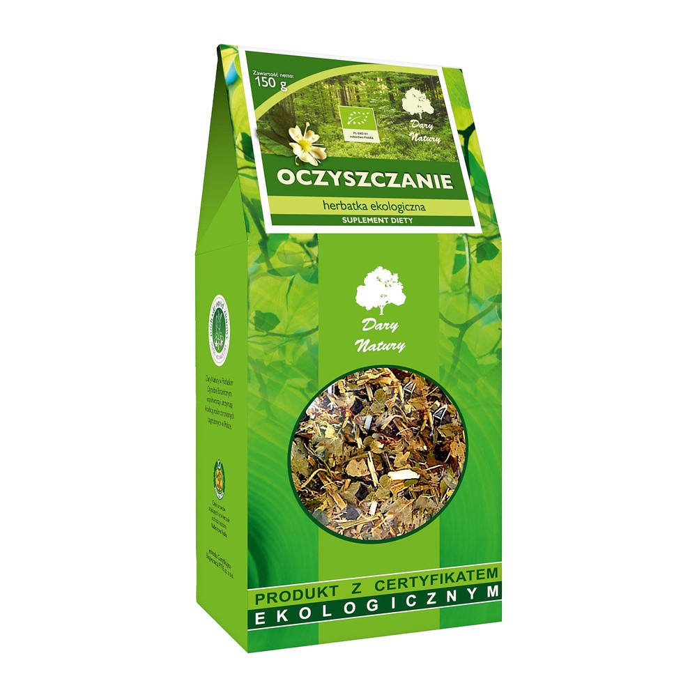 Herbatka Oczyszczanie EKO 200g - Suplement diety Dary Natury