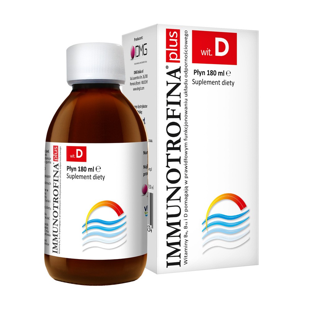 Immunotrofina plus wit. D płyn 180 ml