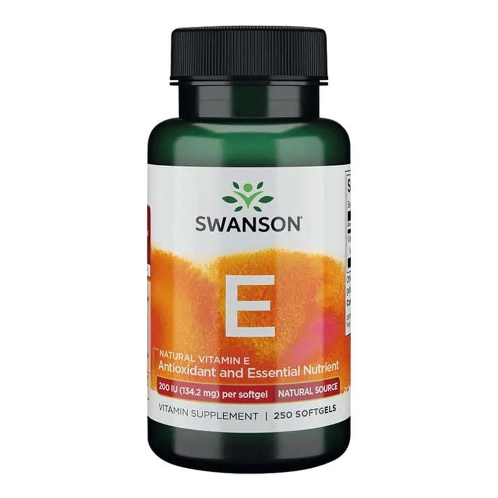 SWANSON Witamina E Naturalna 200IU - (250 kap)
