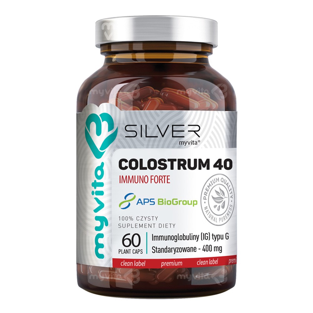 MyVita SILVER Colostrum 40/400mg 60 kap