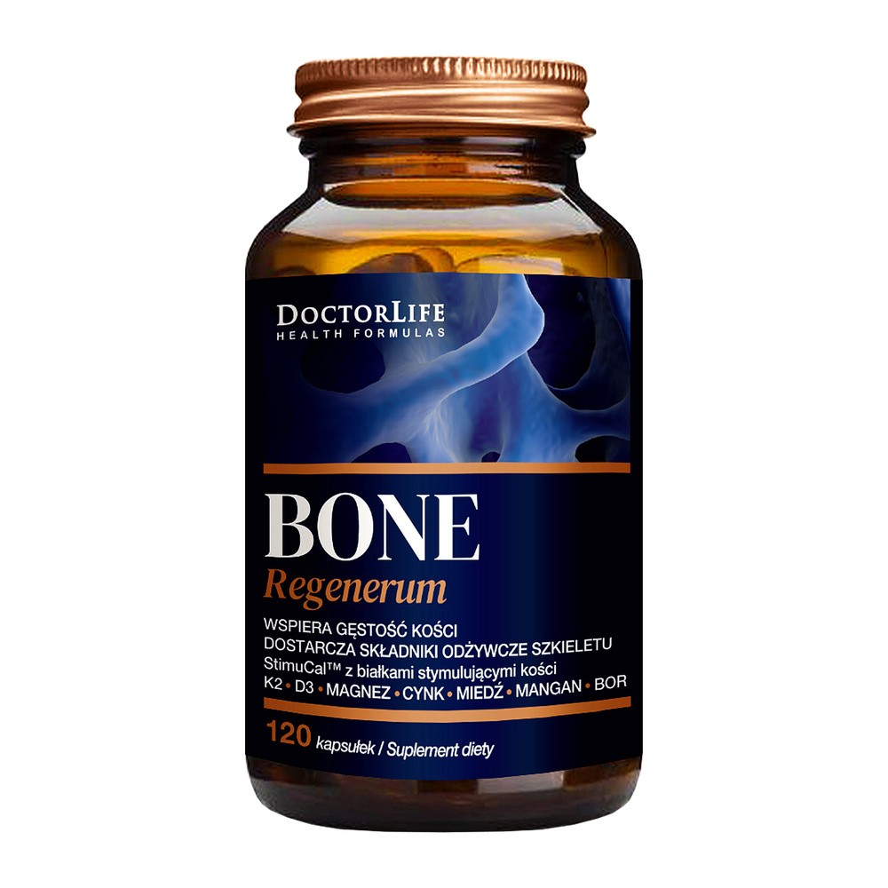 Doctor Life Doctor Life Bone Regenerum zaawansowany kompleks wapnia suplement diety 120 kapsułek