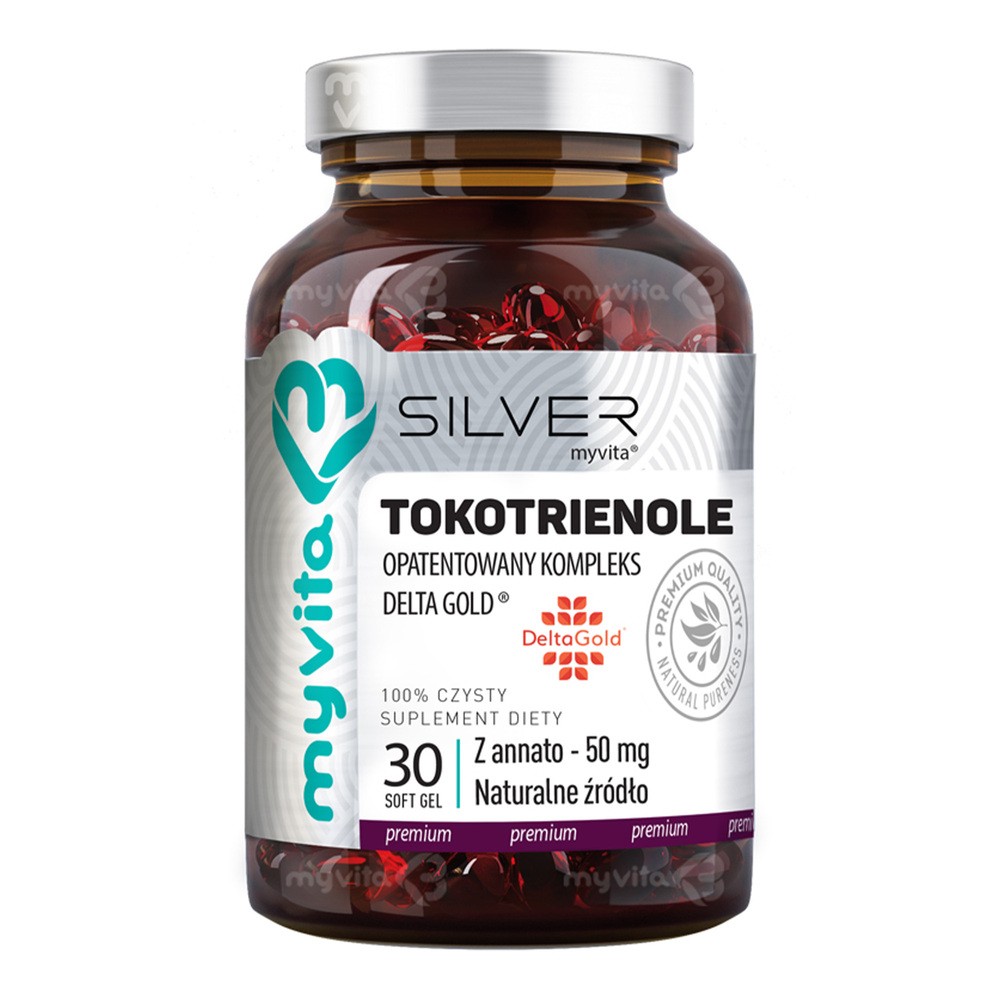 MyVita SILVER 100% Tokotrienole DeltaGold z annato 50mg, 30kaps. 21PRJTOKO2