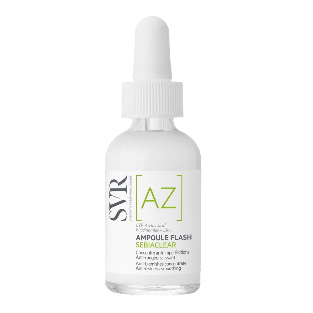 SVR Sebiaclear Concentrated Flash Ampoule koncentrat wygładzający korygujący niedoskonałości i zaczerwienienia 30 ml
