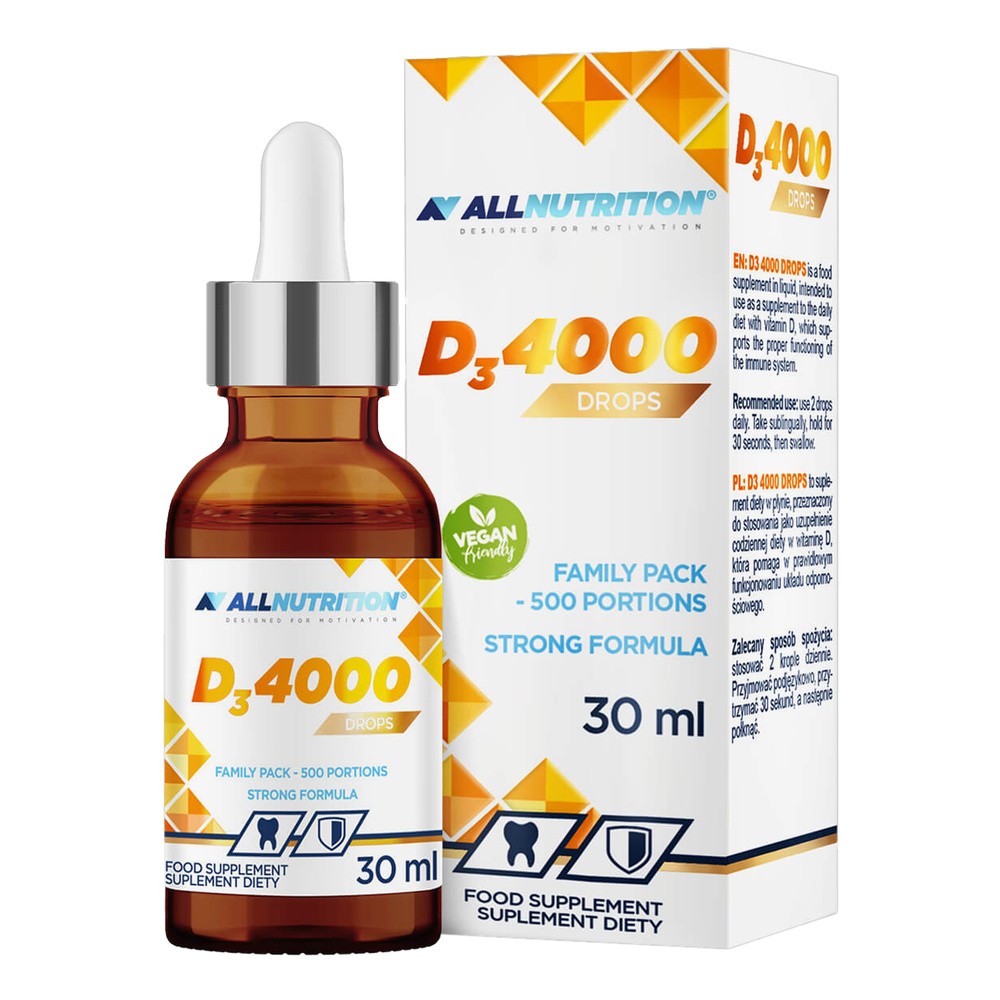 Allnutrition D3 4000 Drops witamina D3 4000 w kroplach 30 ml