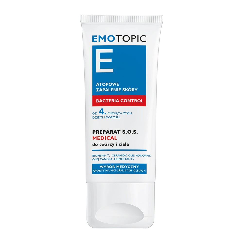 Emotopic Bacteria Control - Preparat SOS Medical do twarzy i ciała 30ml