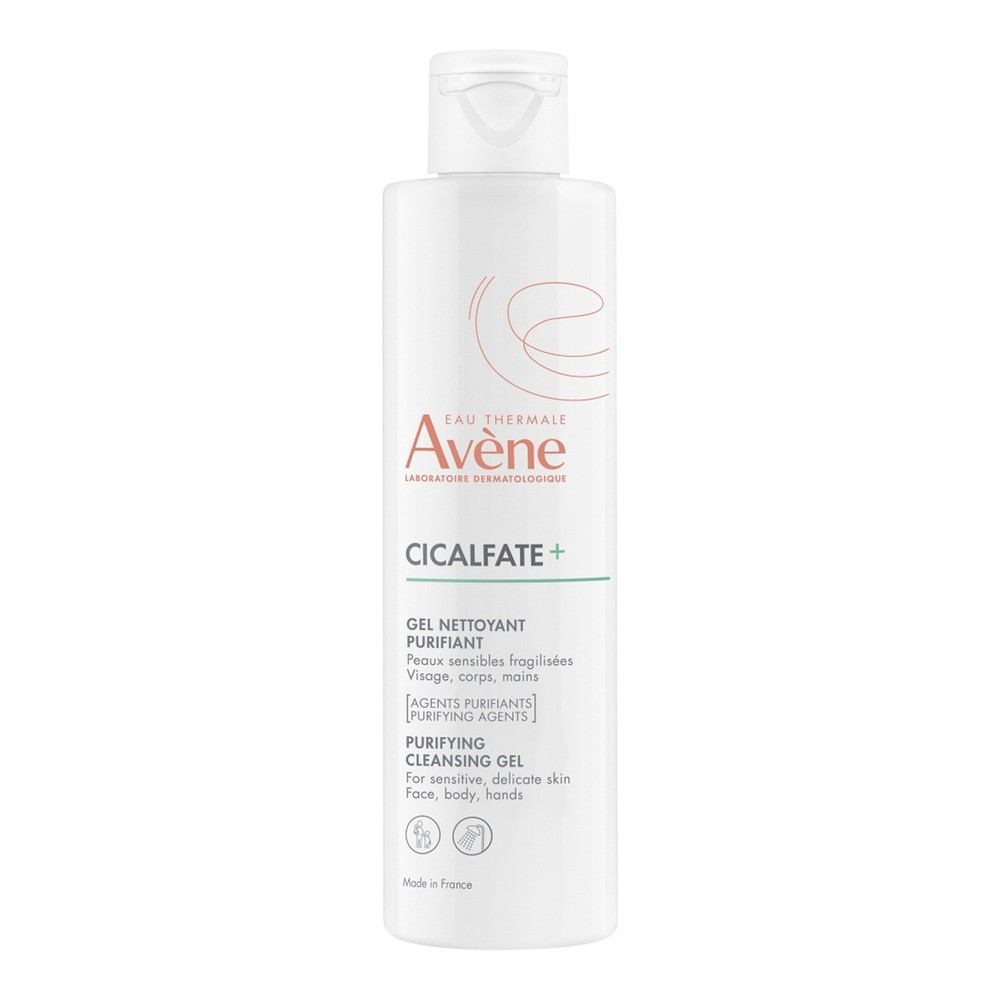 Avene Cicalfate+ oczyszczający żel do mycia skóry podrażnionej  200 ml