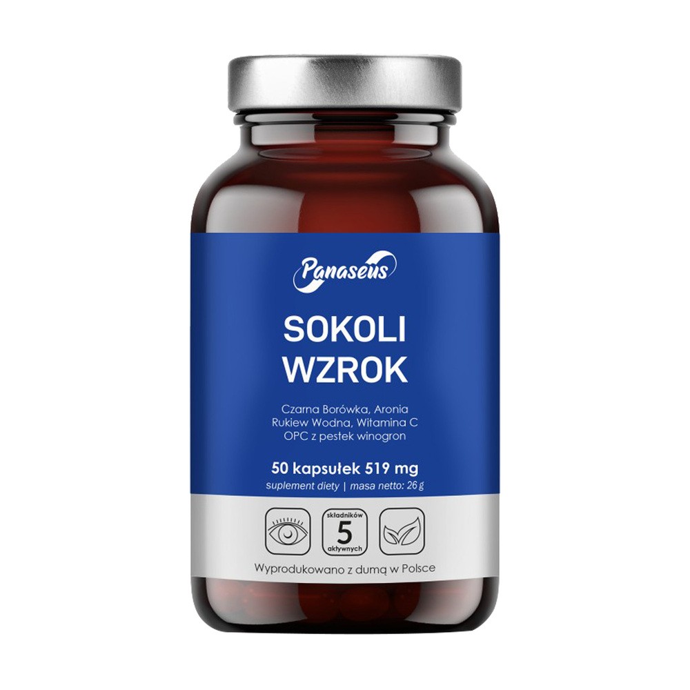 Panaseus Sokoli Wzrok, 50 kapsułek