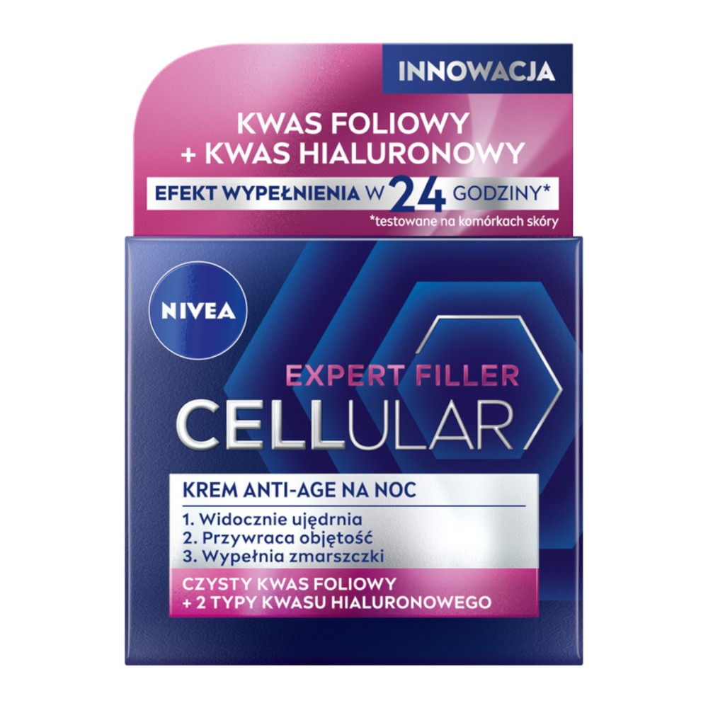 Nivea Cellular Expert Filler Krem Anti-Age na noc, 50 ml 50.0 ml