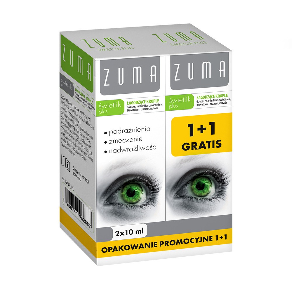 SUPROBION SP. Z O.O. SP.K. Zuma świetlik plus łagodzące krople do oczy 2 x 10 ml 9104679