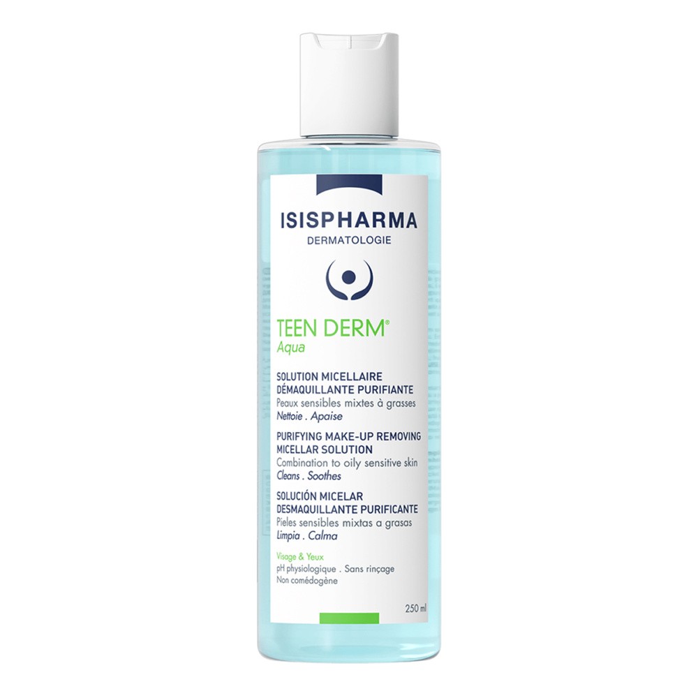 Isispharma TeenDerm  woda micelarna do oczyszczania skóry tłustej i trądzikowej 250 ml