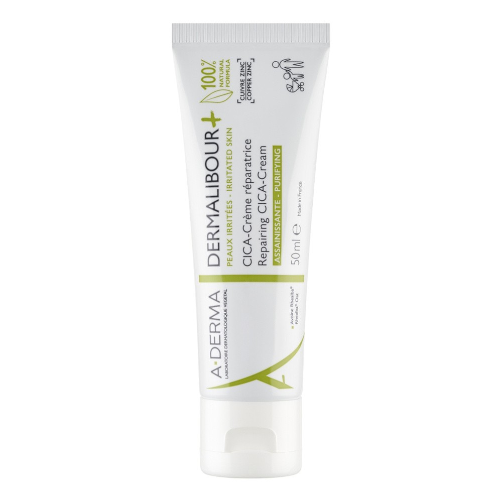 DERMO COSMETICS PIERRE FABRE POLSKA SP. Z O.O. A-DERMA DERMALIBOUR+ CICA - Krem regenerujący do skóry podrażnionej od 1. dnia życia - 50 ml