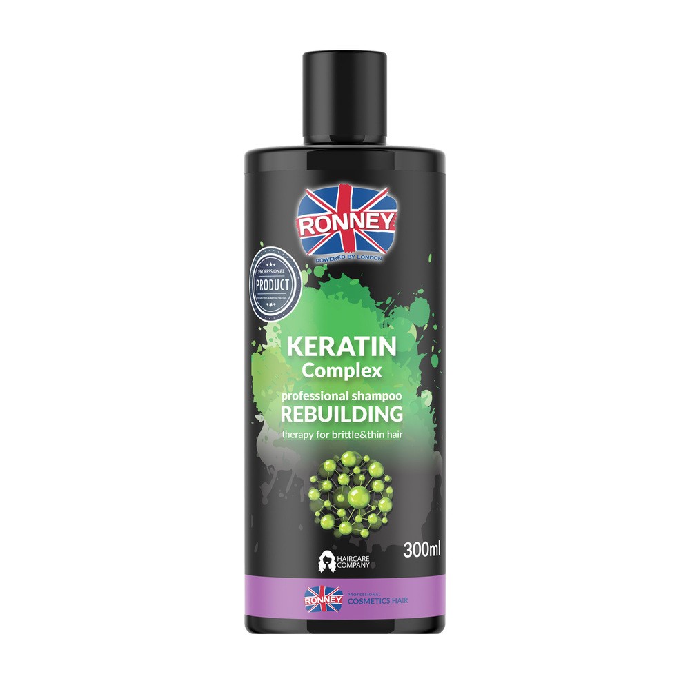 Keratin Complex Ronney Ronney Rebuilding Szampon odbudowujący do włosów kruchych i cienkich 300 ml