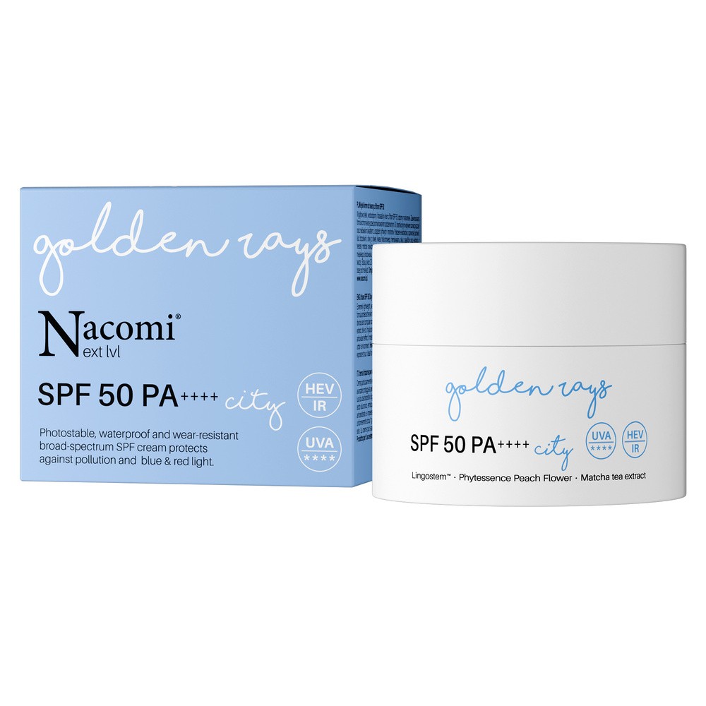 Nacomi Next Level City lekki krem z filtrem SPF 50 UV 50ml