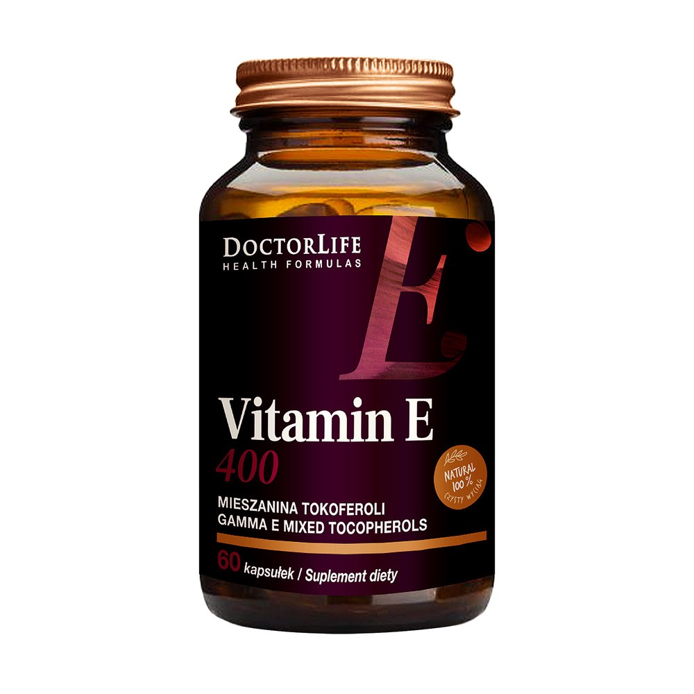 Doctor Life Doctor Life Vitamin E-400 268mg suplement diety 100 kapsułek