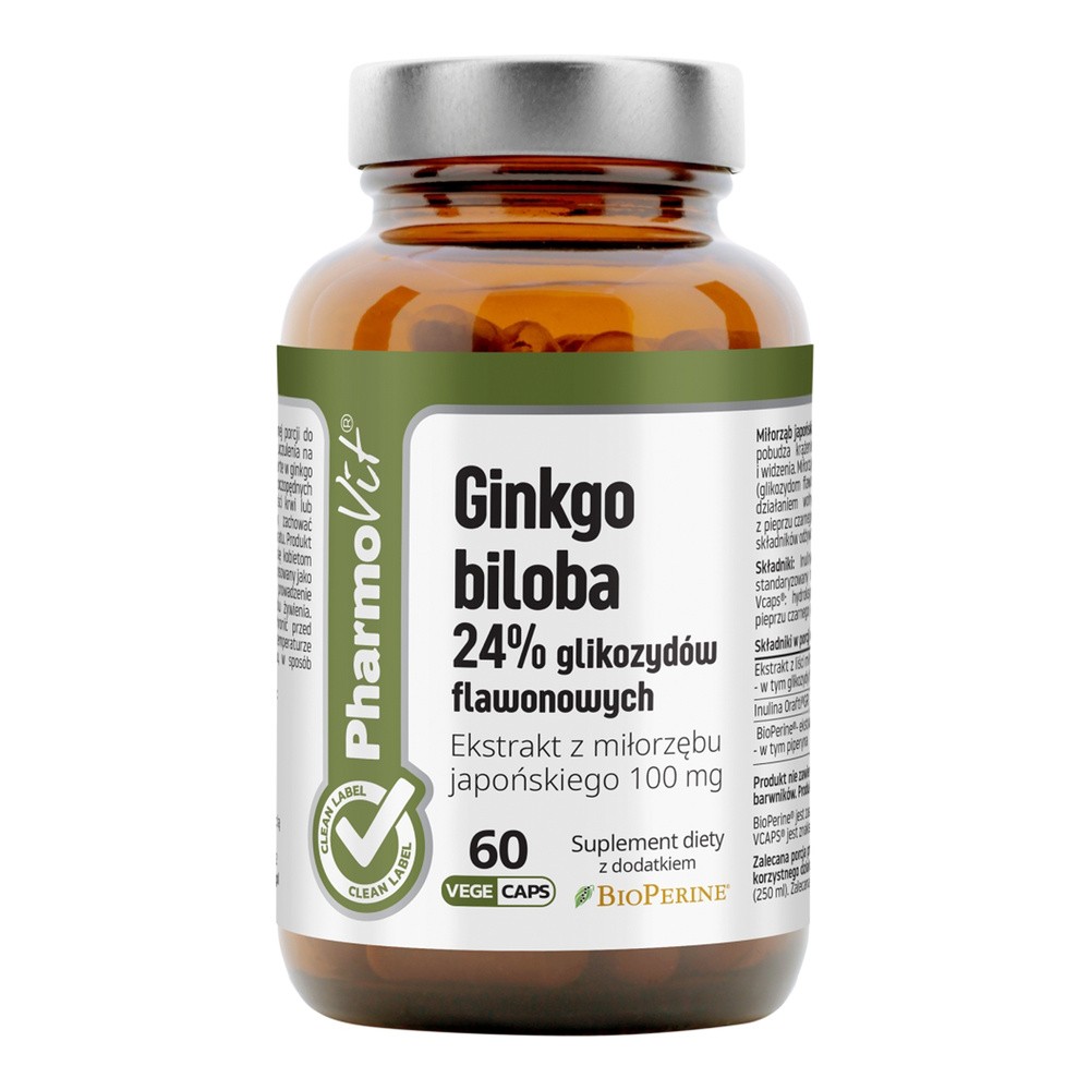 PHARMOVIT (suplementy diety) MIŁORZĄB JAPOŃSKI 60 KAPSUŁEK 19,98 g - PHARMOVIT