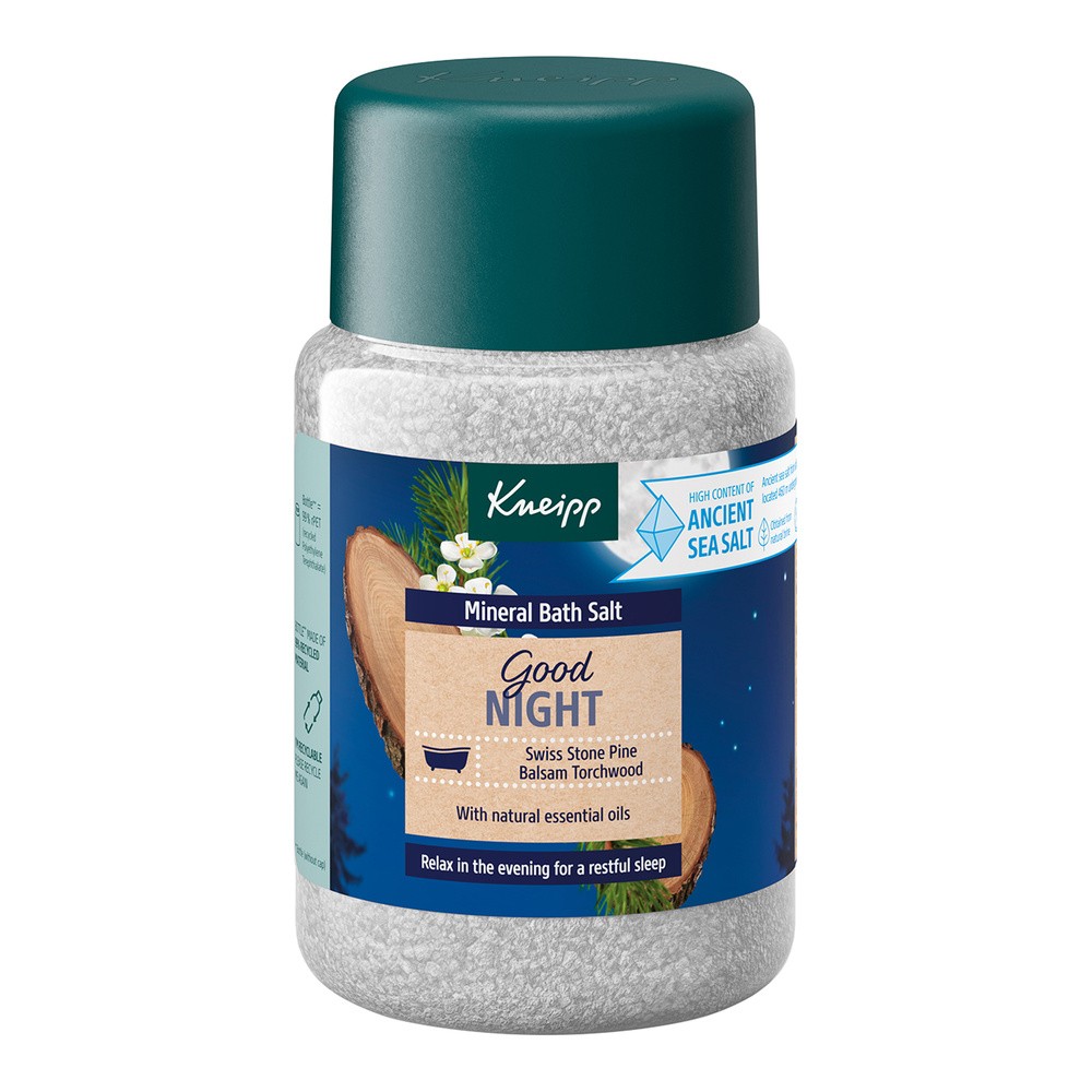 KNEIPP Good Night Szwajcarska pinia i Amyris Sól do kąpieli, 500g
