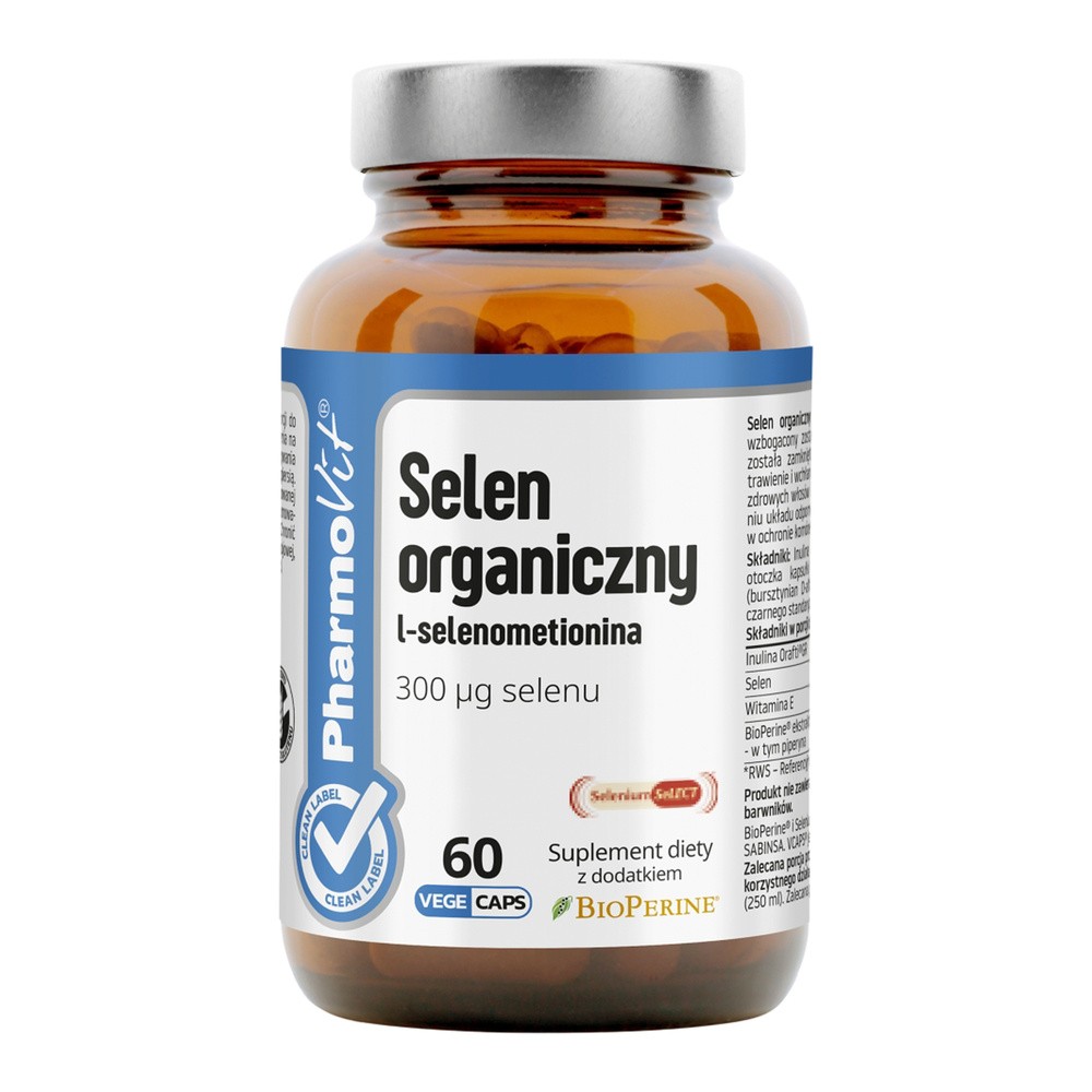 PHARMOVIT (suplementy diety) SELEN ORGANICZNY L-Selenometionina 60 kaps.
