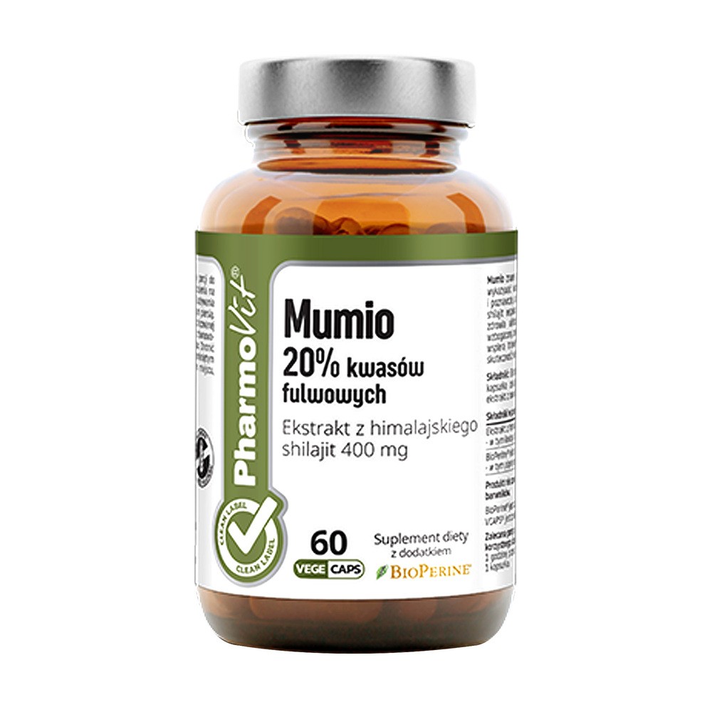 PHARMOVIT Pharmovit Clean Label Mumio 20 % Kwasów fulwowych