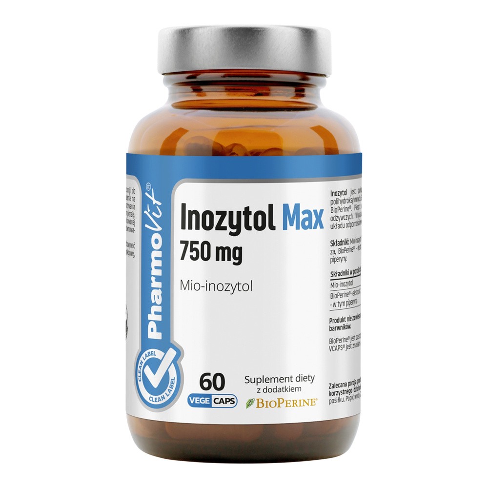 Pharmovit Inozytol Max mio-inozytol Suplement diety 60 kaps.