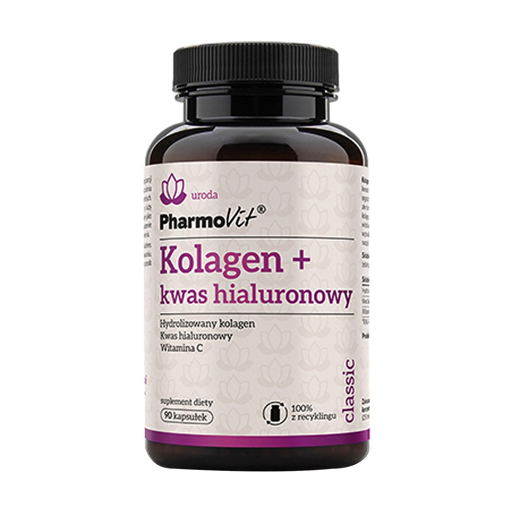 Pharmovit Kolagen + kwas hialuronowy 90 k