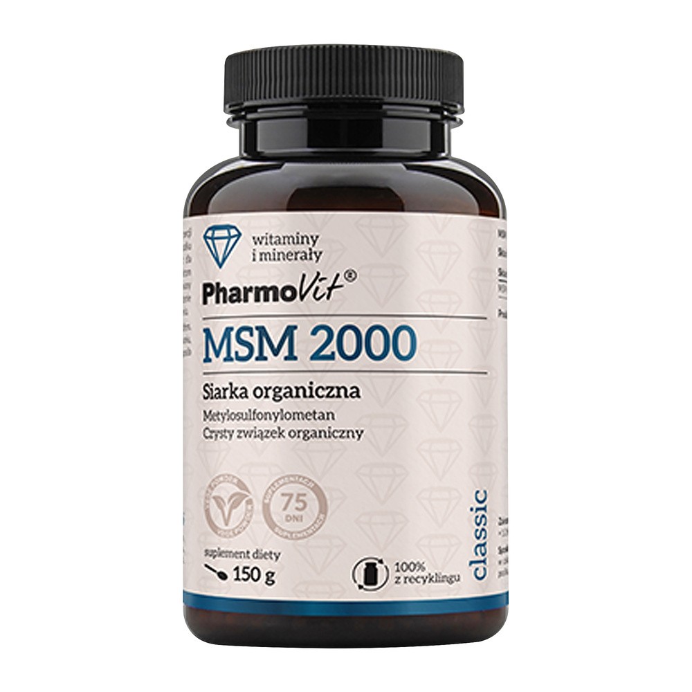 Pharmovit Classic MSM 2000 Siarka Organiczna Proszek 150 g