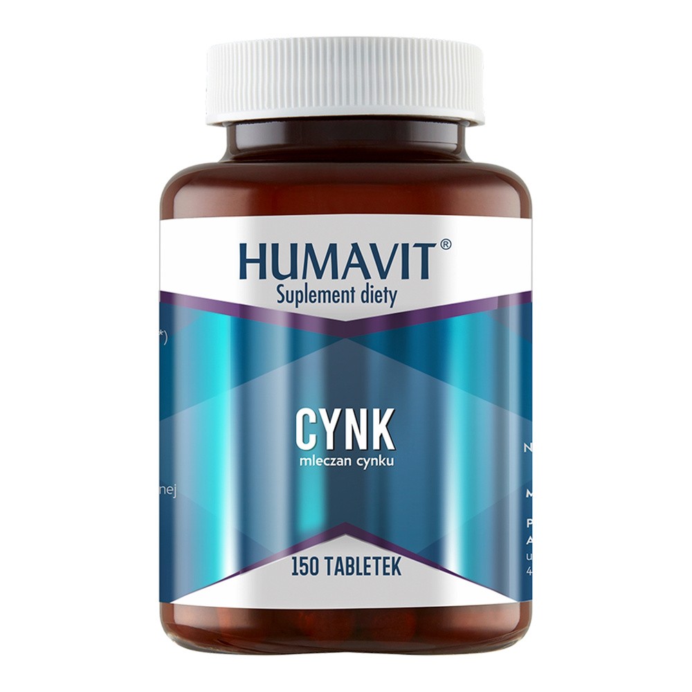 HUMAVIT Cynk, 150 tabletek >> 0zł za wysyłkę przy zakupach od 49 zł 