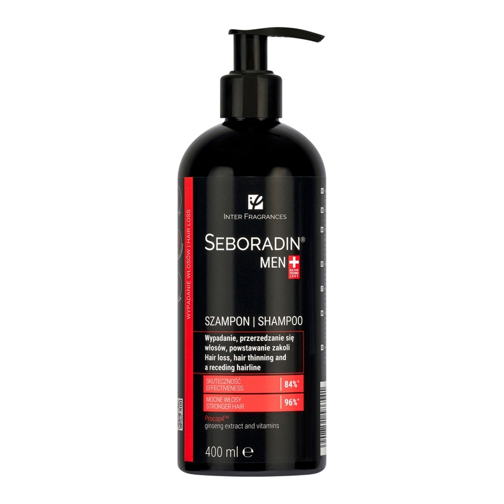 SEBORADIN MEN Szampon do włosów dla mężczyzn, 400ml