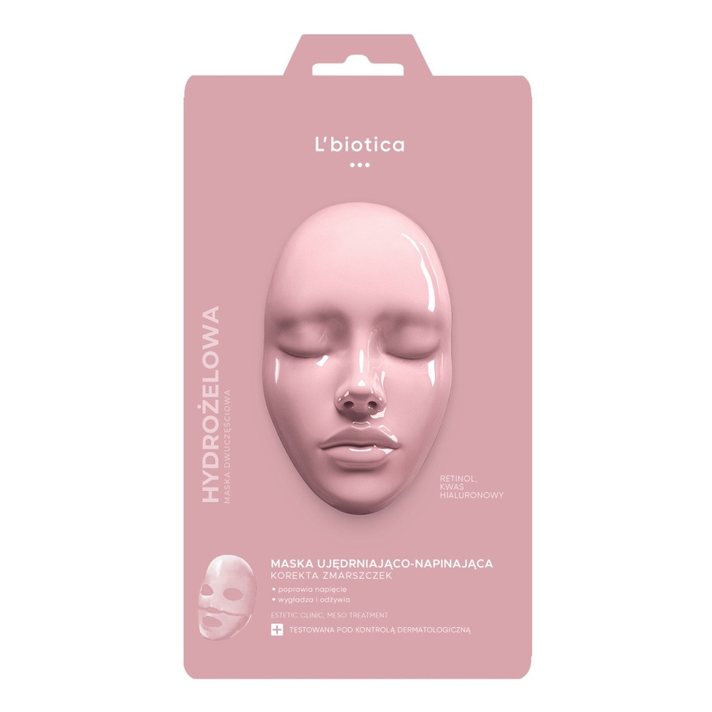 L'Biotica Estetic Clinic Meso Treatment Ujędrniająco-napinająca dermo-maska hydrożelowa 1szt