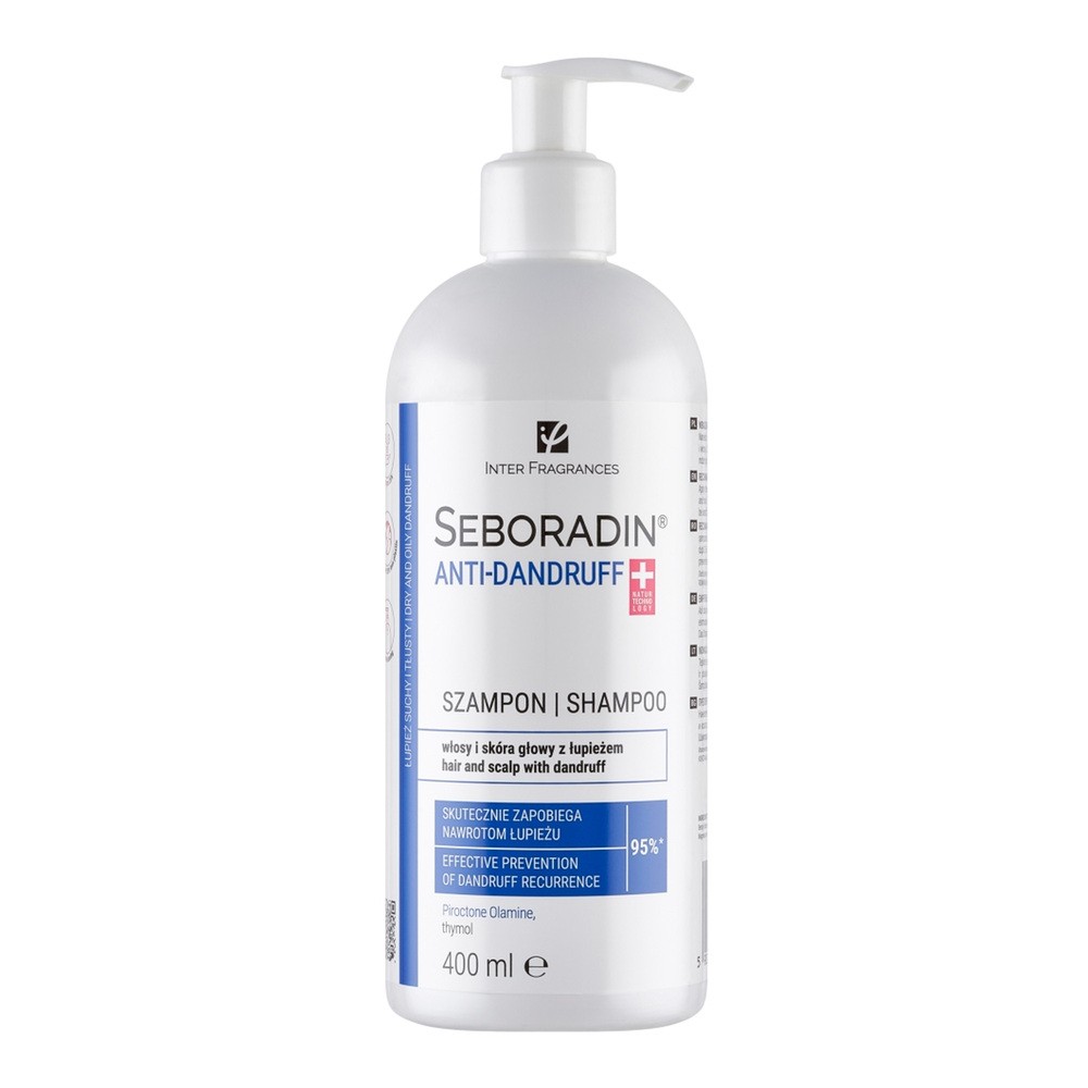 SEBORADIN Anti-Dandruff Szampon do włosów przeciwłupieżowy, 400ml
