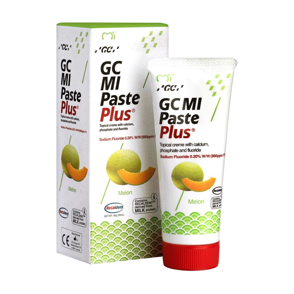 GC Mi Paste Plus Melon - Sztuczne szkliwo z fluorem o smaku melona 35 ml
