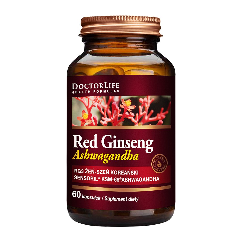 Doctor Life Doctor Life Korean Red Ginseng czerwony żeń- szeń koreański 300mg suplement diety 60 kapsułek
