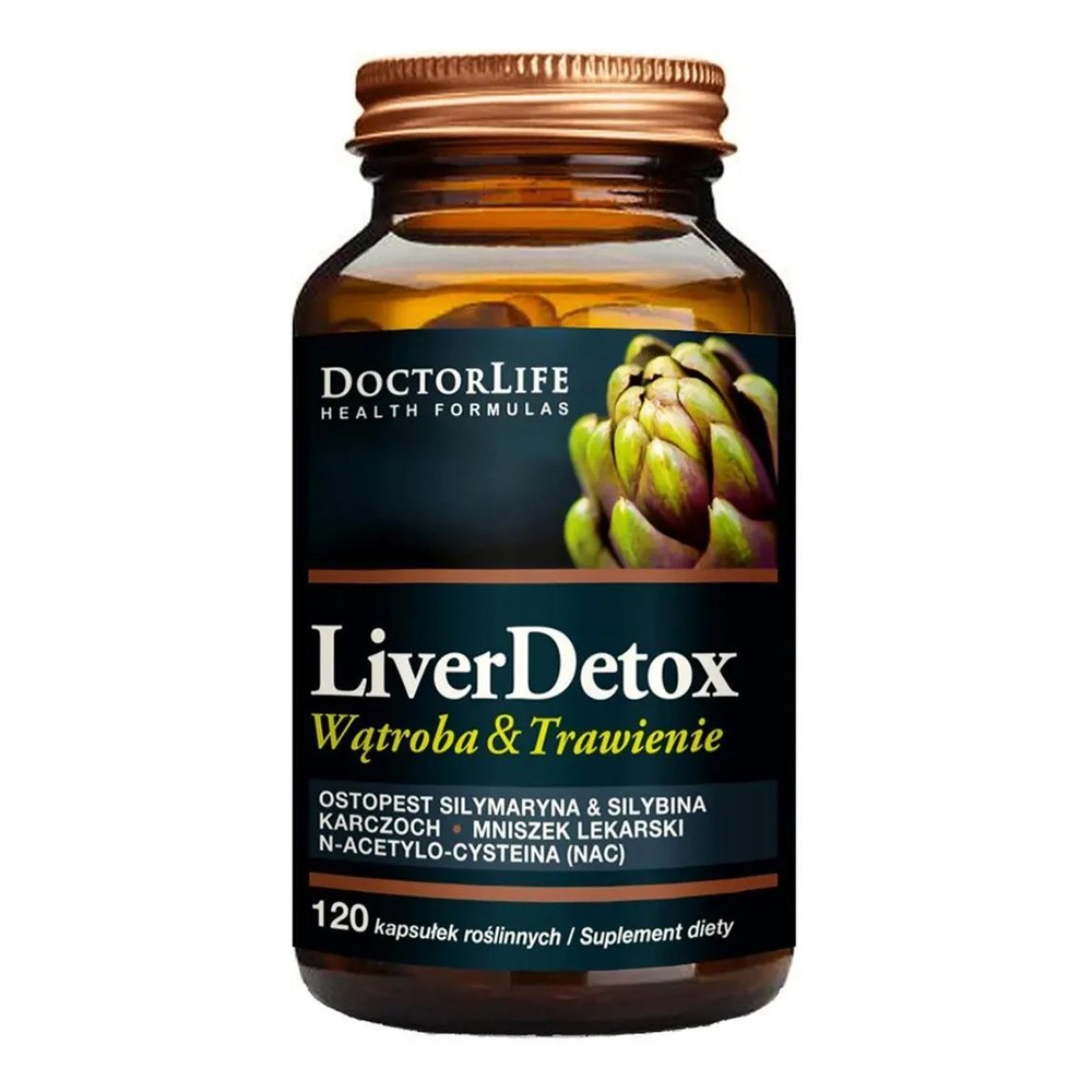 Doctor Life Doctor Life Liver Detox ochrona wątroby suplement diety 120 kapsułek