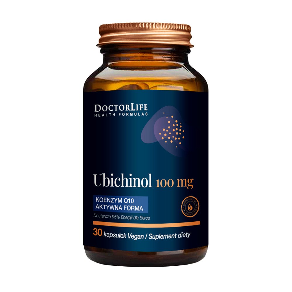 DOCTOR LIFE DOCTOR LIFE Ubichinol 100 mg 30 kaps Aktywna forma koenzymu Q10