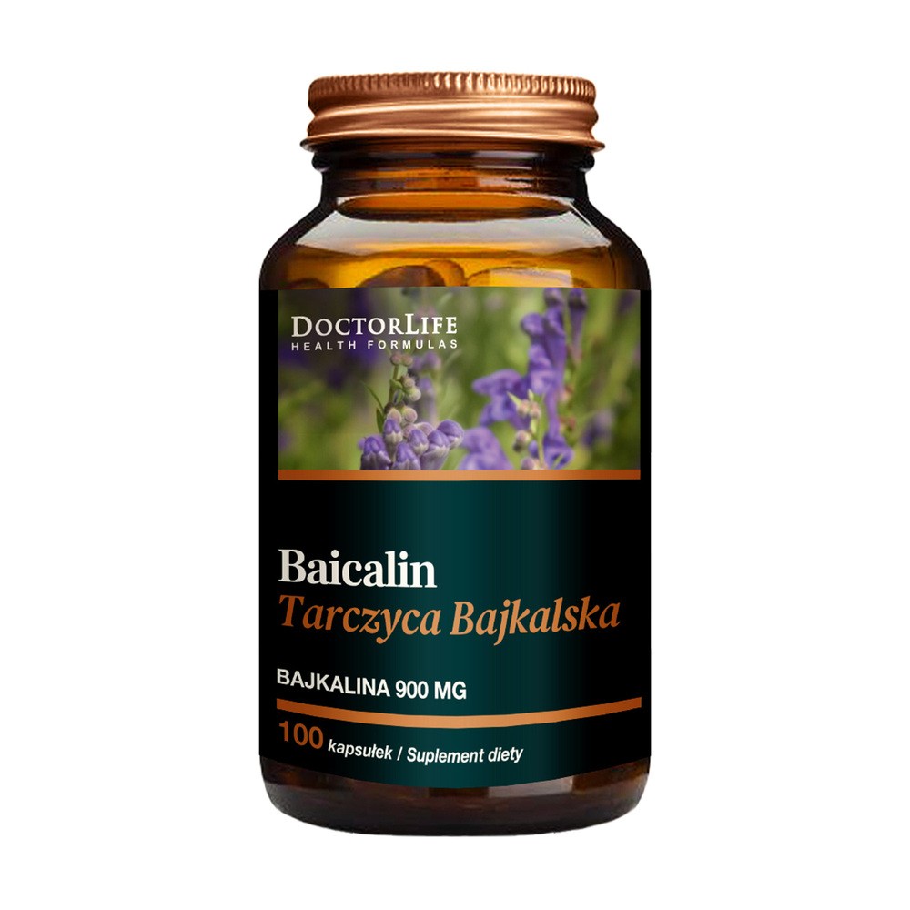 Doctor Life Doctor Life Baicalin tarczyca bajkalska 500mg suplement diety 100 kapsułek