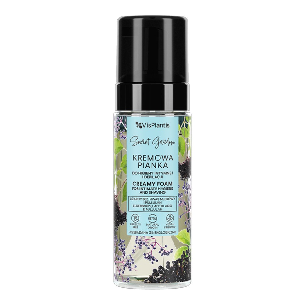 Vis Plantis Pianka Do Higieny Intymnej Czarny Bez+Kwas Mlekowy Pullulan 170ml