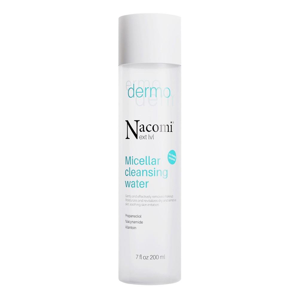 Nacomi Dermo Next Level, płyn micelarny do suchej i wrażliwej skóry, 200ml
