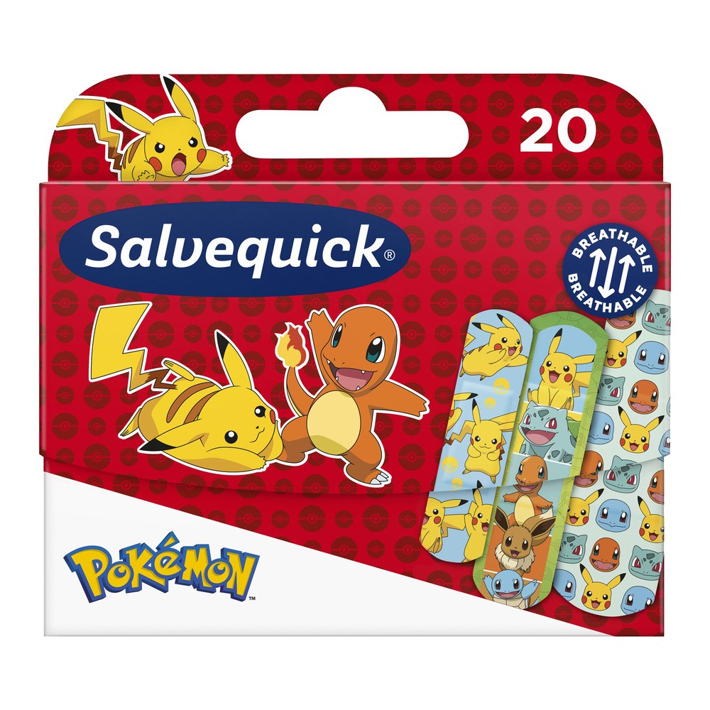 Plastry Salvequick Pokemon x 20 szt