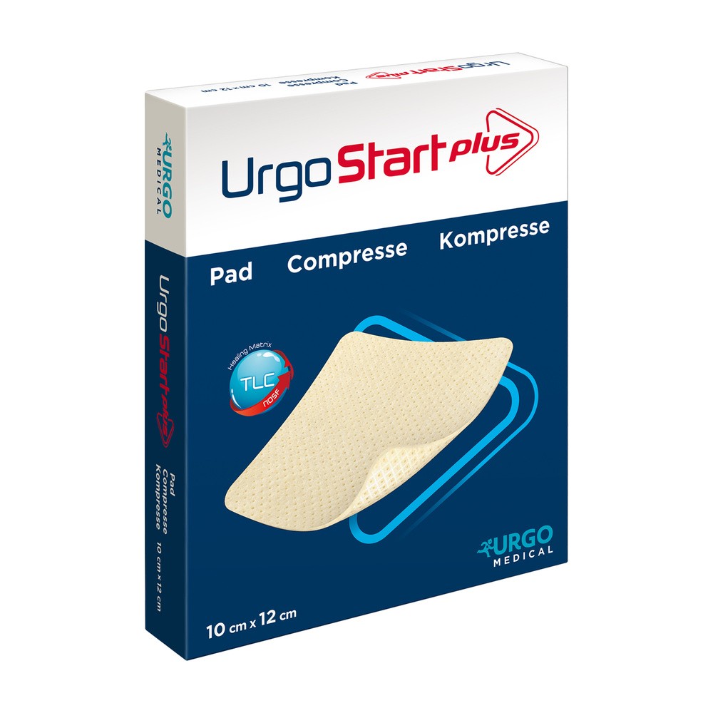 UrgoStart Plus Pad, opatrunek, 10 cm x 12 cm, 1 szt. (z opakowania wielosztukowego)