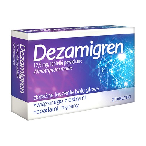 Dezamigren Tabletki powlekane 12,5 mg 2 sztuki