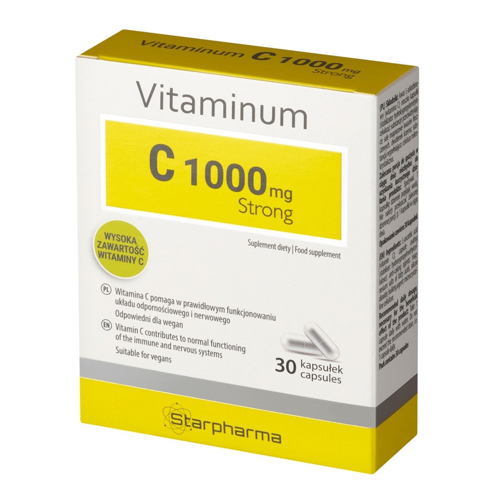 Starpharma Vitaminum C 1000 mg Strong x 30 kaps