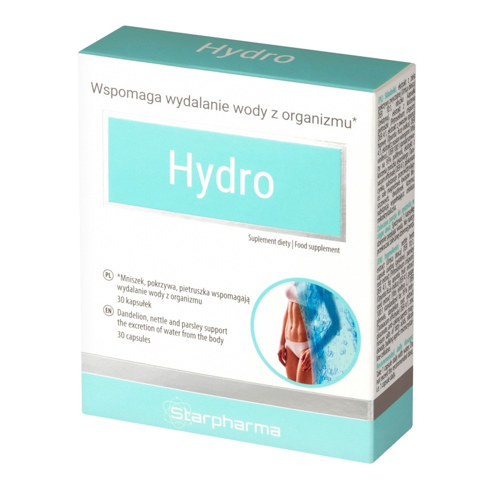Starpharma Hydro Wydalanie Wody z Organizmu, 30 kaps. - 5902989931052