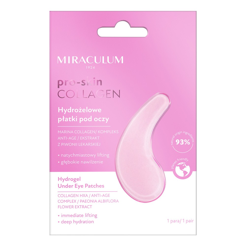 MIRACULUM, COLLAGEN PRO-SKIN, Płatki pod oczy hydrożelowe, 2 szt.