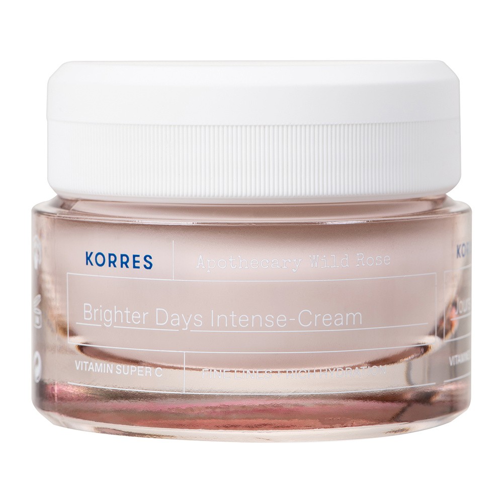 Korres Apothecary Wild Rose rozjaśniający krem na dzień z olejkiem z dzikiej róży dla skóry suchej 40ml