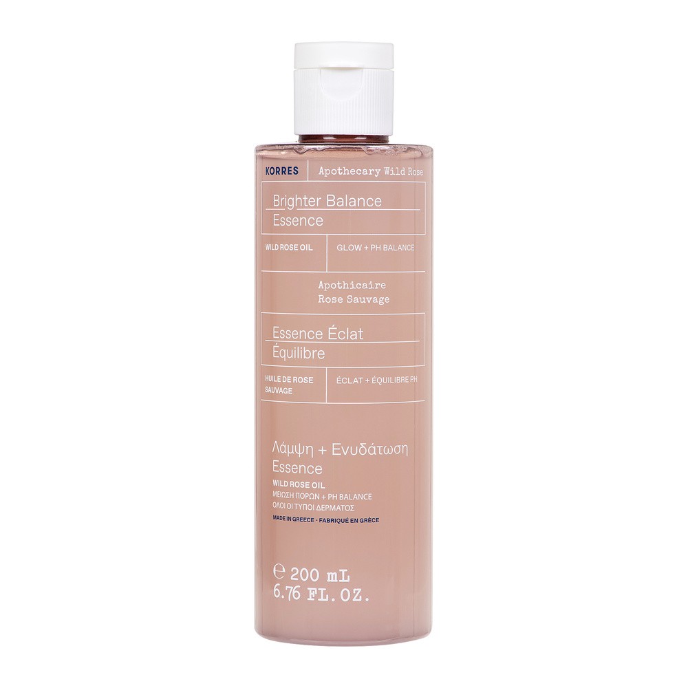 Korres Korres Apothecary Wild Rose nawilżająca esencja do twarzy z olejkiem z dzikiej róży 200ml